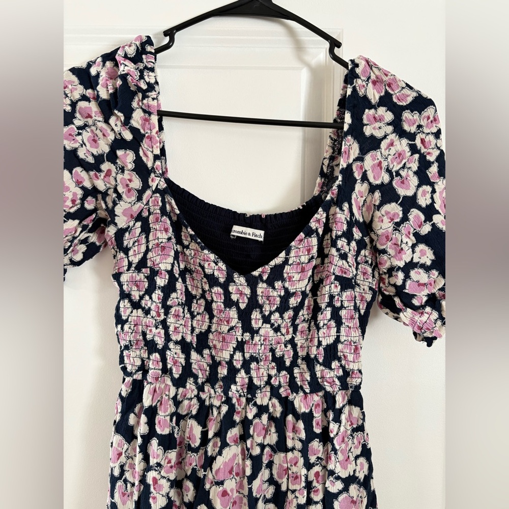 Abercrombie & Fitch Floral Midi Dress w/ Slit